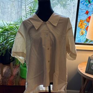 Cubavera Cream Short-Sleeve Button-Down Shirt